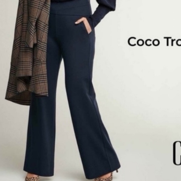 CAbi Pants - CAbi Coco Trouser Pants Size 12 Blue